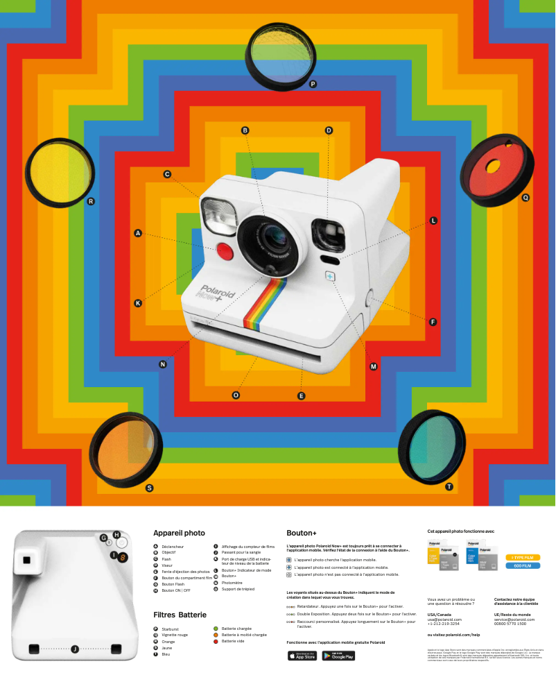 Página nº 1 - Guía de inicio rápido Polaroid Now+