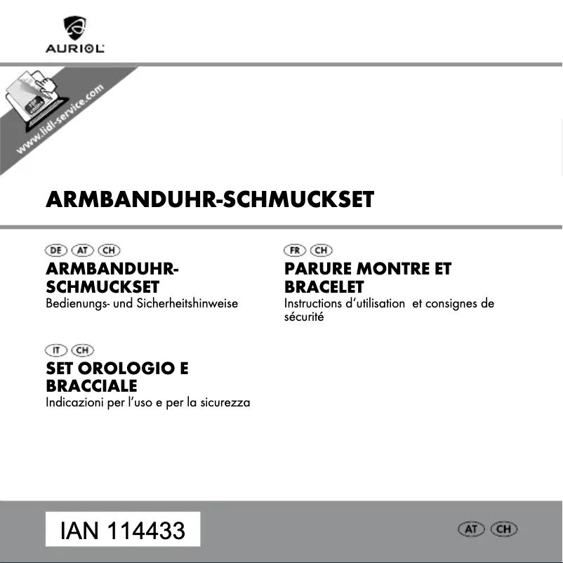 Imagen de la primera página del manual del dispositivo 114433-15-01