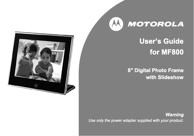 Imagen de la primera página del manual del dispositivo MF800