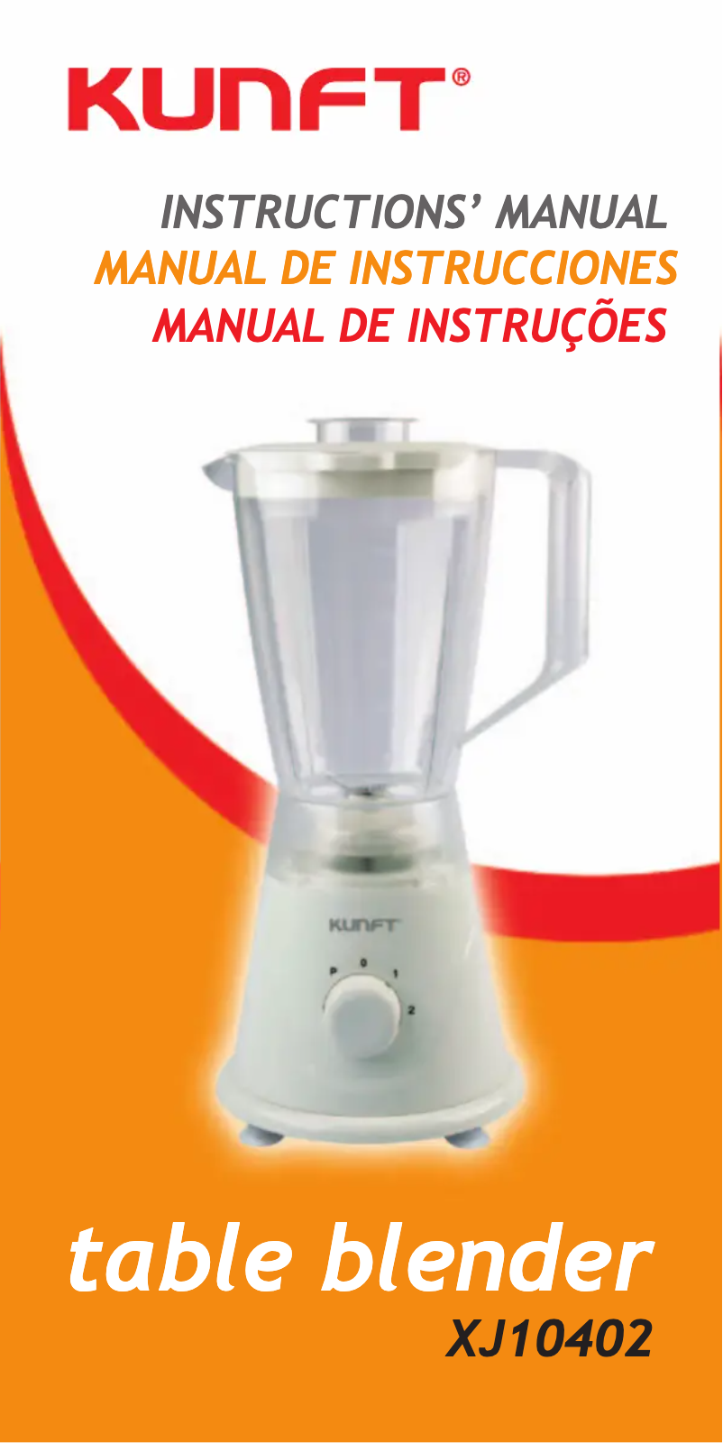 Imagen de la primera página del manual del dispositivo XJ10402