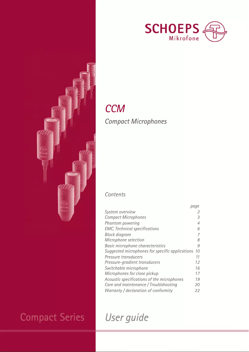 Imagen de la primera página del manual del dispositivo CCM 21 LG