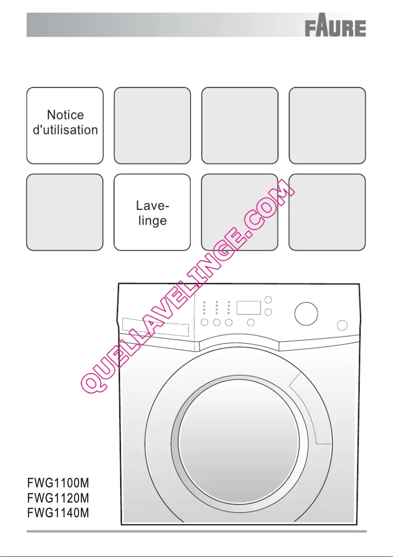Página 1 del manual Manual de usuario Faure FWG1100M