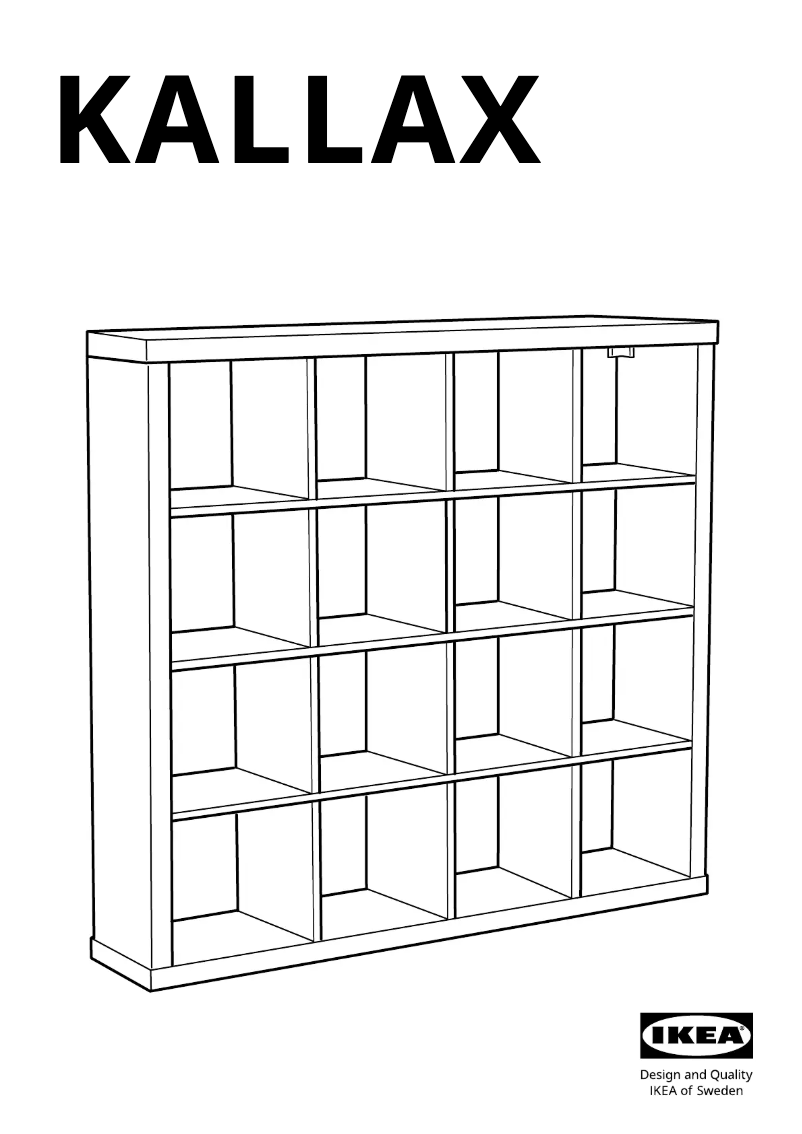 Página 1 del manual Manual de usuario Ikea KALLAX 103.074.91
