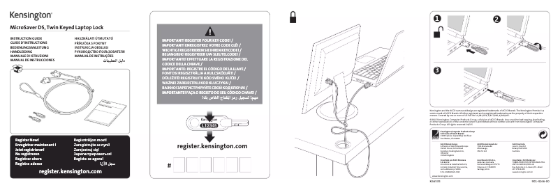 Página nº 1 - Manual de usuario Kensington MicroSaver DS