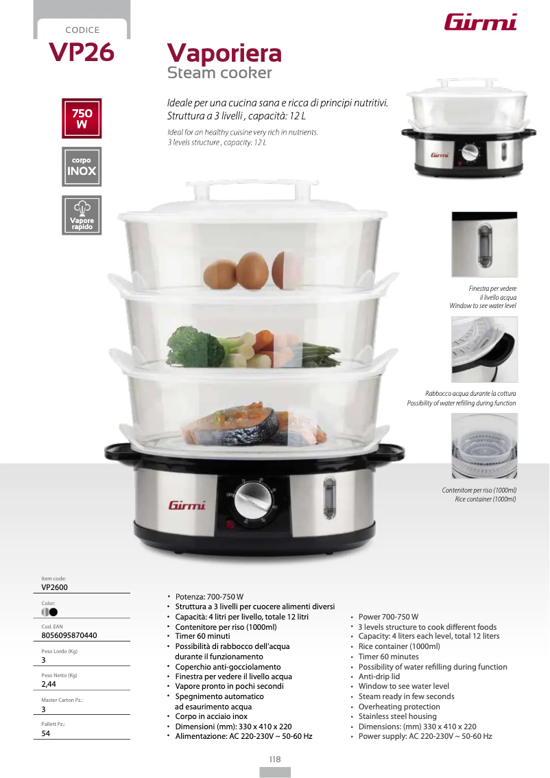 Imagen de la primera página del manual del dispositivo VP26