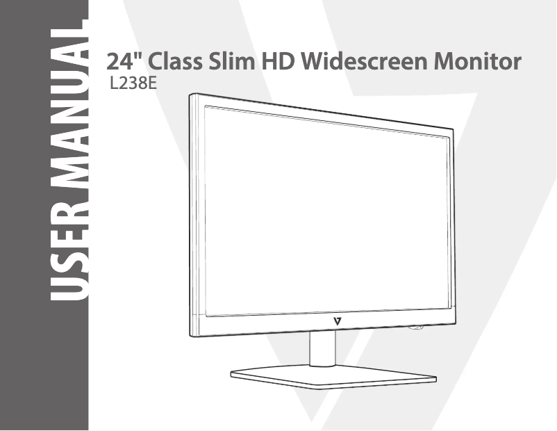 Página 1 del manual Manual de usuario V7 L238E