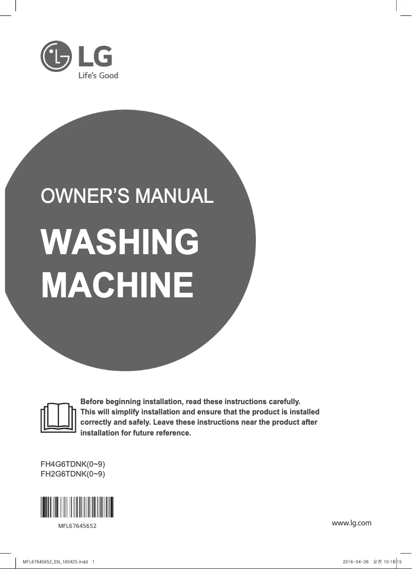 Imagen de la primera página del manual del dispositivo FH4G6TDNK4