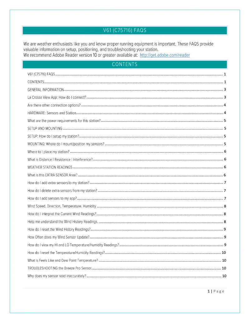 Imagen de la primera página del manual del dispositivo V16-TH2-3