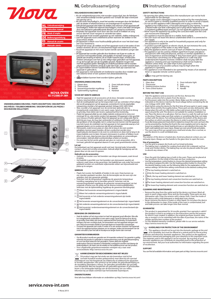 Página nº 1 - Manual de usuario Nova 112300