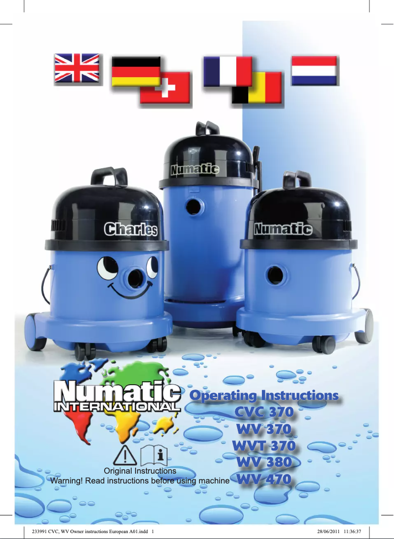 Imagen de la primera página del manual del dispositivo Charles CVC370