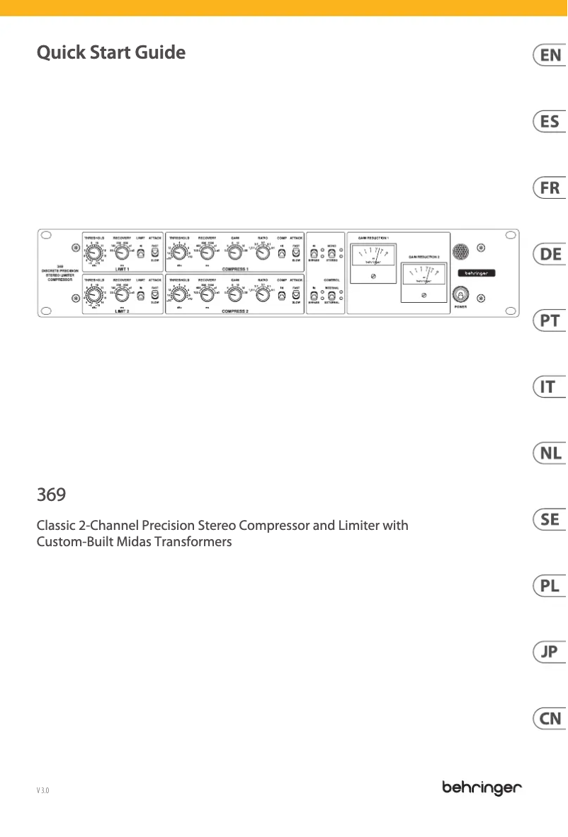 Página 1 del manual Manual de usuario Behringer 369
