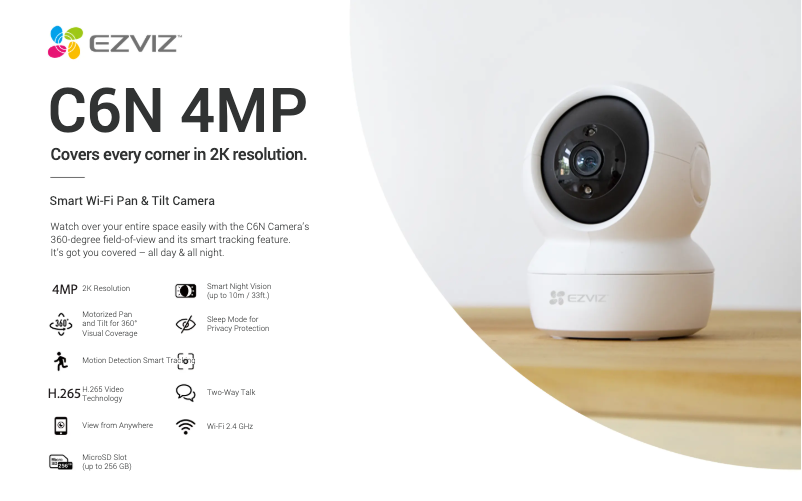 Página nº 1 - Ficha técnica EZVIZ C6N 4MP