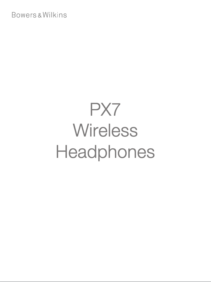 Imagen de la primera página del manual del dispositivo PX7 Wireless