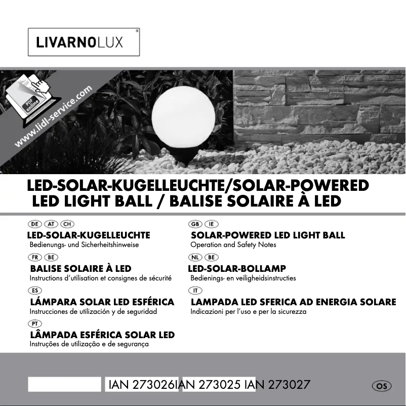 Página nº 1 - Manual de usuario Livarno Lux IAN 273025