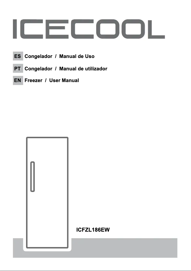 Imagen de la primera página del manual del dispositivo ICFZL186EW