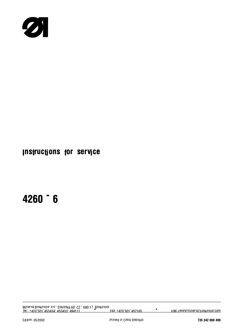 Imagen de la primera página del manual del dispositivo 4260