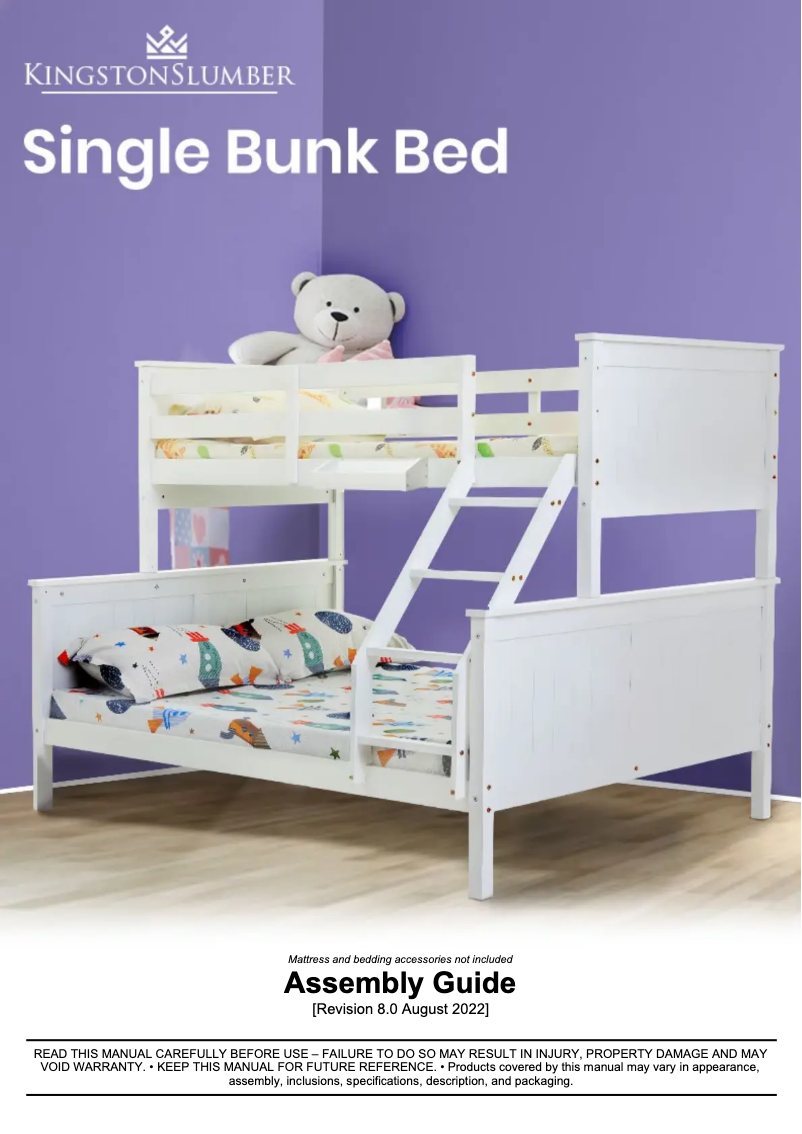 Página 1 del manual Manual de usuario Kingston Slumber FURBBDKNGA15W