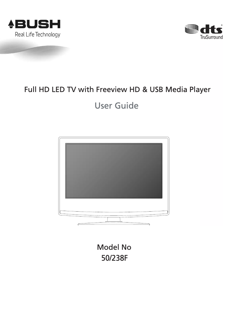 Página 1 del manual Manual de usuario Bush 50/238F