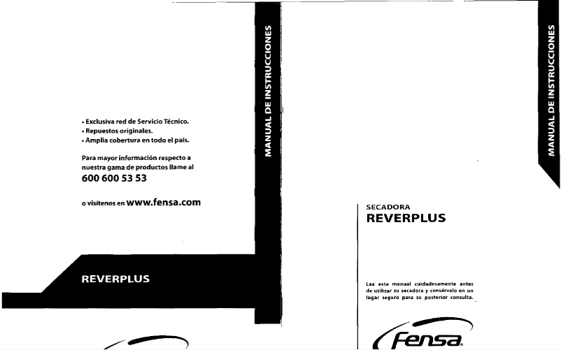 Página 1 del manual Manual de usuario Fensa Reverplus 6470 S