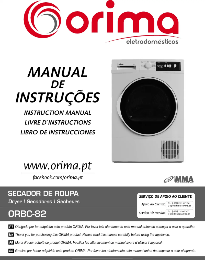 Página 1 del manual Manual de usuario Orima ORBC-82