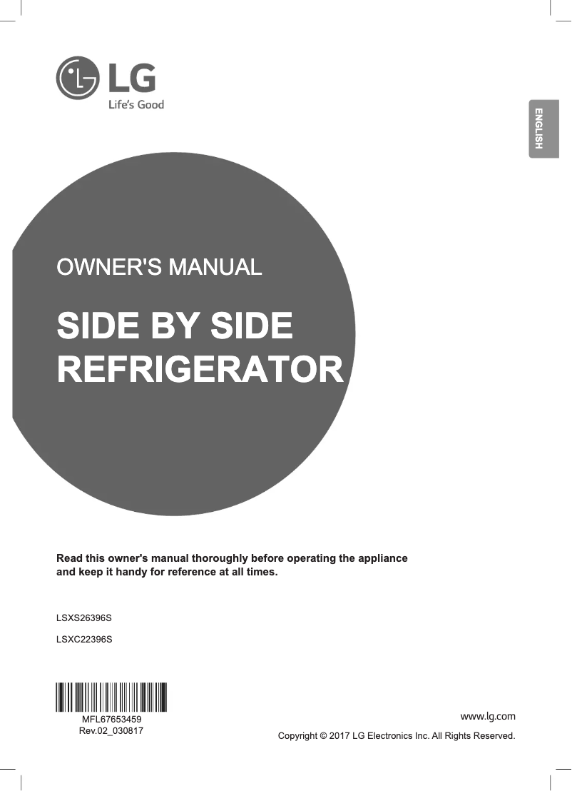 Imagen de la primera página del manual del dispositivo LSXC22396