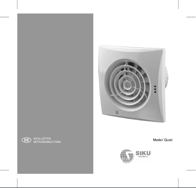 Página 1 del manual Manual de usuario Siku 100 Quiet TP