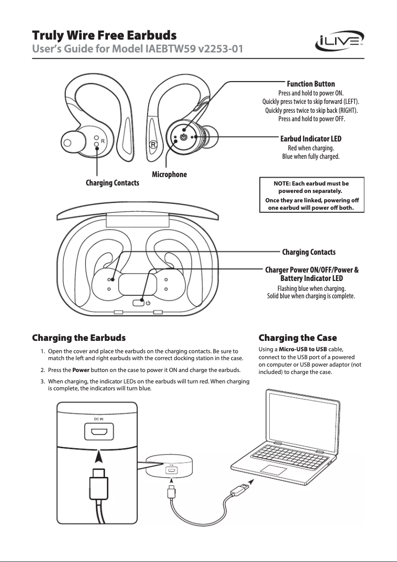 Imagen de la primera página del manual del dispositivo IAEBTW59