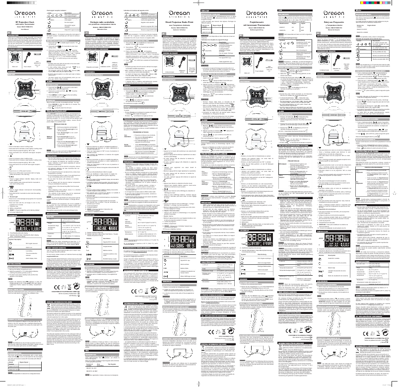 Página 1 del manual Manual de usuario Oregon Scientific RM331P
