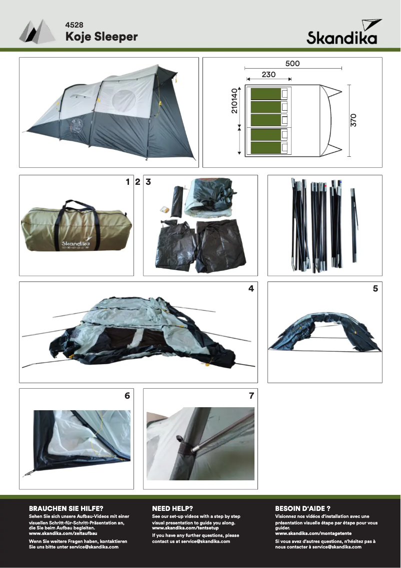 Página 1 del manual Manual de usuario Skandika Koje Sleeper