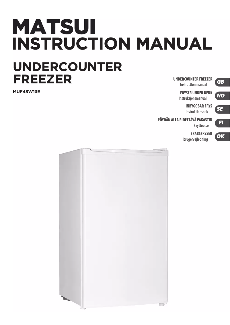 Imagen de la primera página del manual del dispositivo MUF48W13E