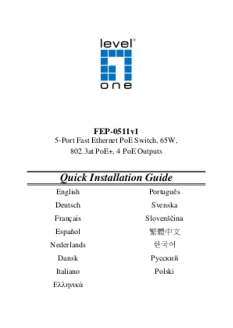 Imagen de la primera página del manual del dispositivo FEP-0511