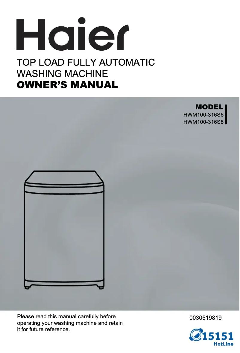 Imagen de la primera página del manual del dispositivo HWM100-316S8