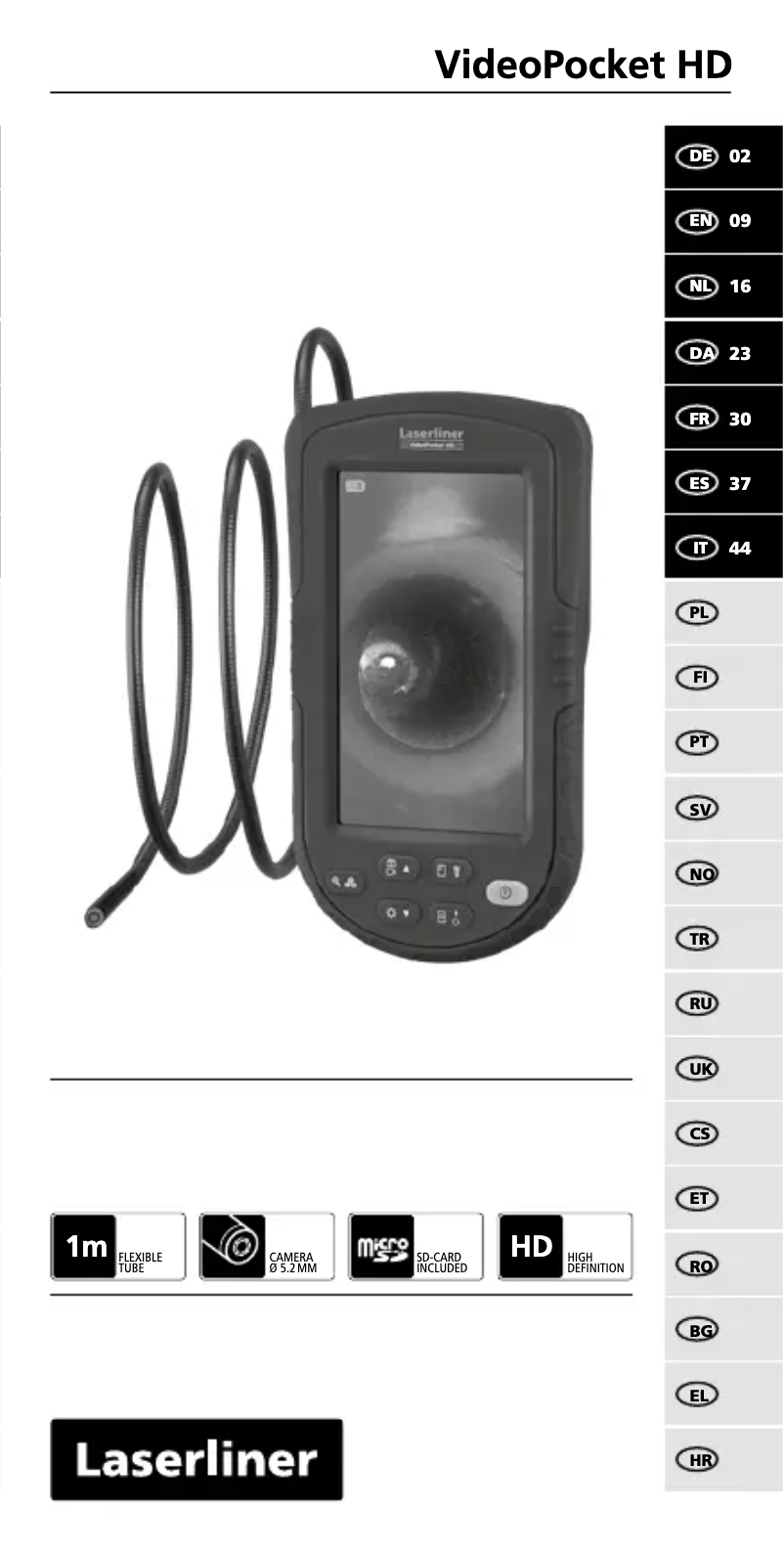 Imagen de la primera página del manual del dispositivo VideoPocket HD