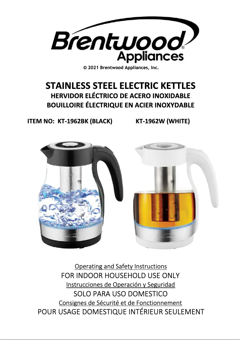 Imagen de la primera página del manual del dispositivo KT-1962BK