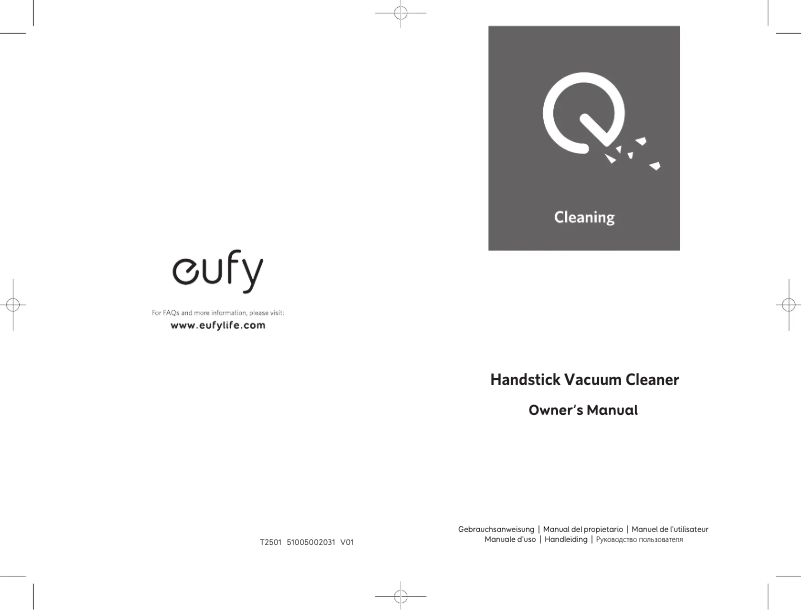 Imagen de la primera página del manual del dispositivo HomeVac S11 Go