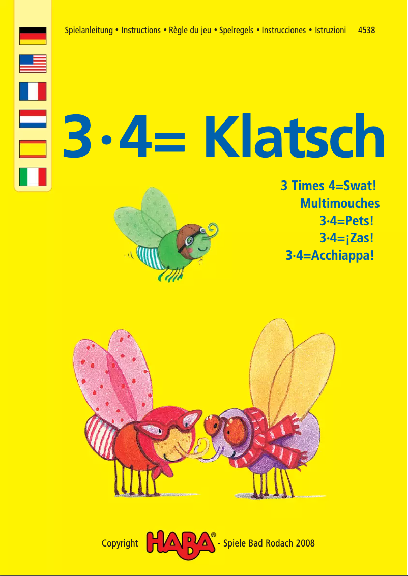 Página 1 del manual Manual de usuario HABA 3 x 4 = Klatsch