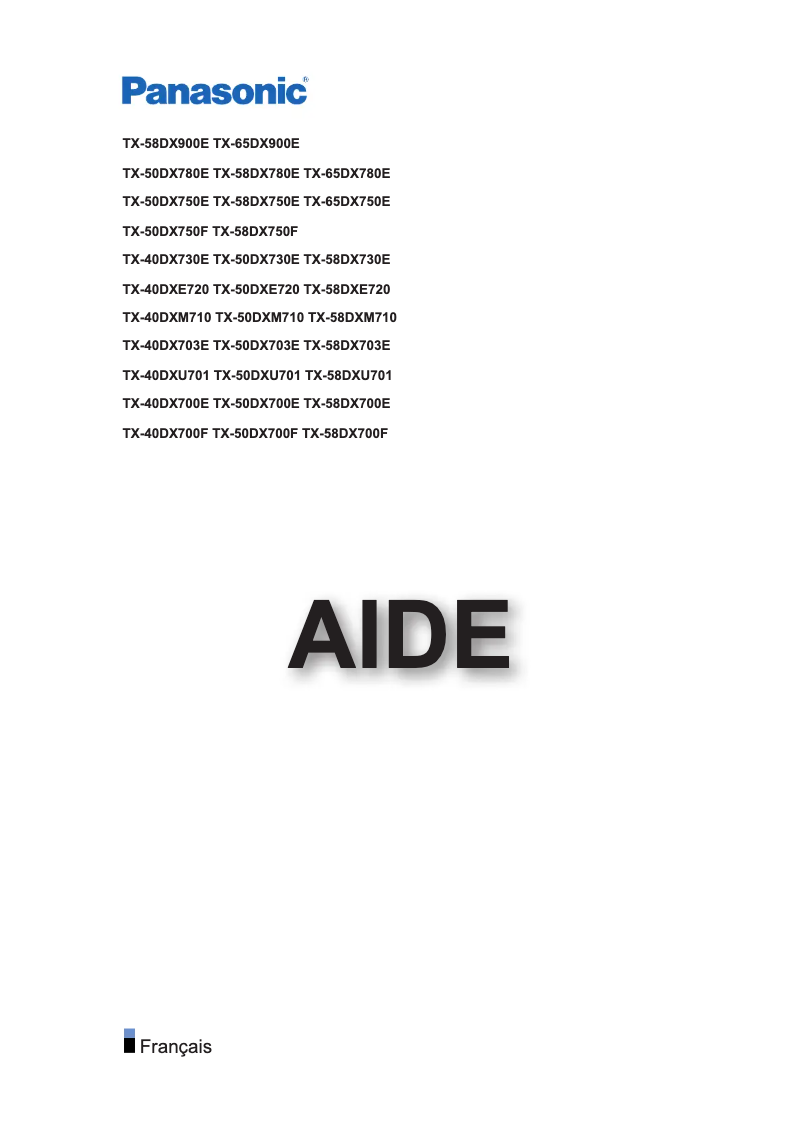 Página 1 del manual Manual de usuario Panasonic Viera TX-65DX780E