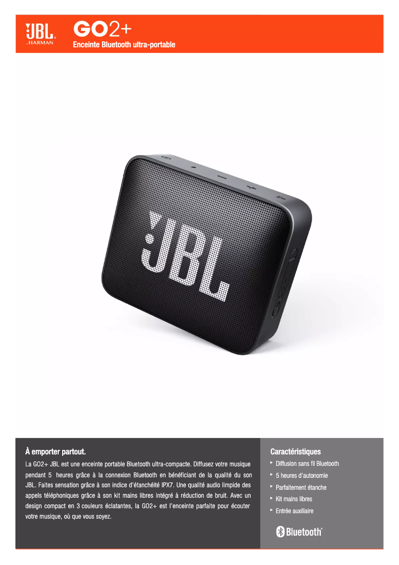 Página 1 del manual Manual de instrucciones JBL GO 2+