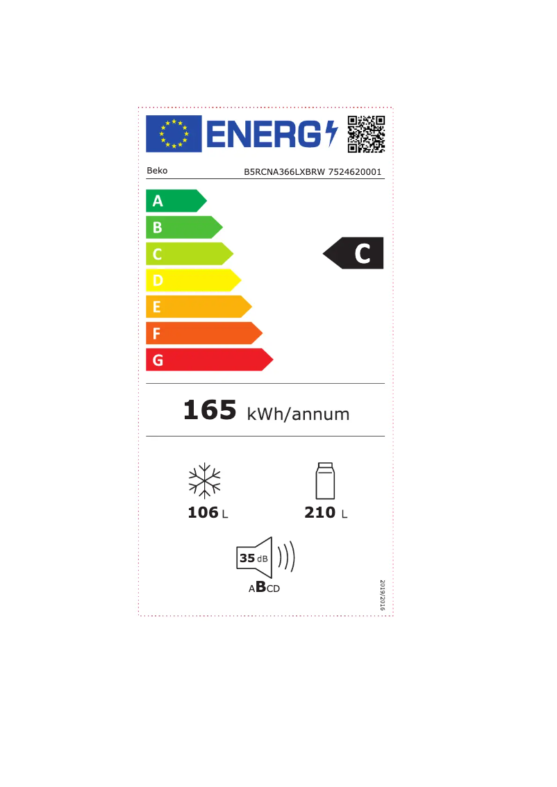 Imagen de la primera página del manual del dispositivo B5RCNA366LXBRW