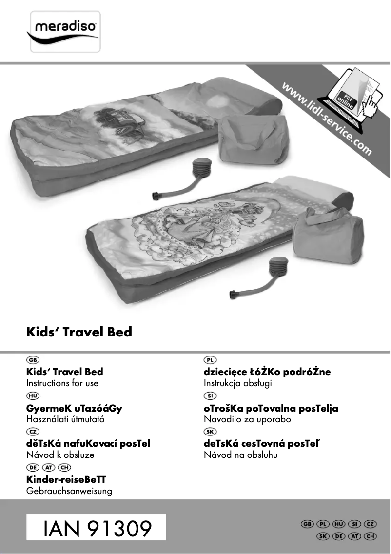 Imagen de la primera página del manual del dispositivo IAN 91309