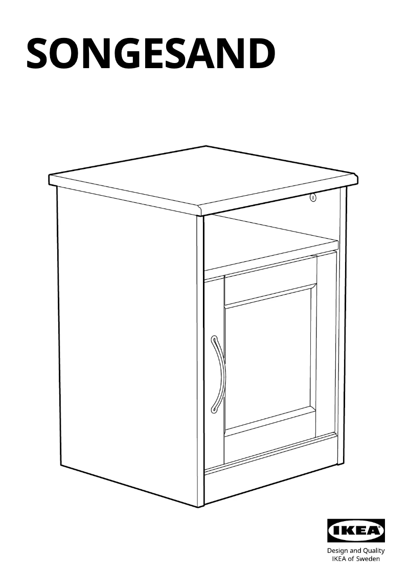 Página 1 del manual Manual de usuario Ikea SONGESAND 903.674.43