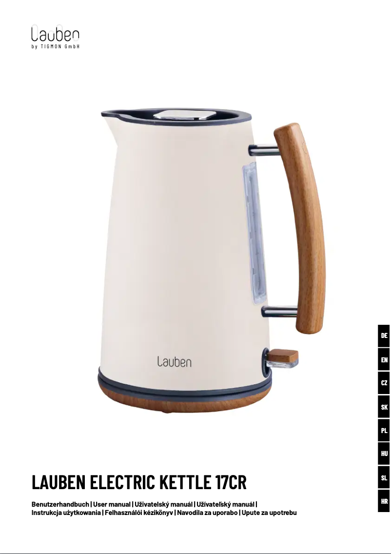 Imagen de la primera página del manual del dispositivo 17CR