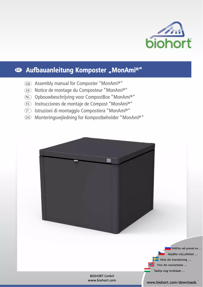 Imagen de la primera página del manual del dispositivo Monami