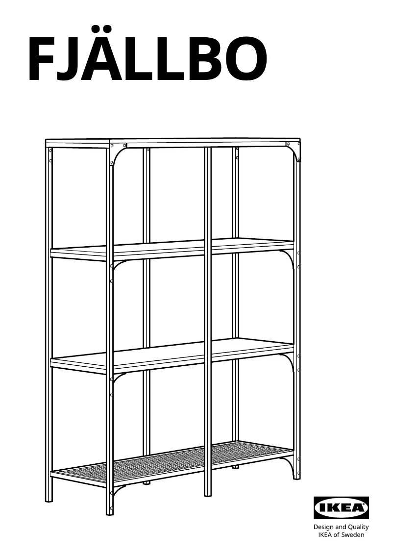 Página 1 del manual Manual de usuario Ikea FJÄLLBO 103.392.94