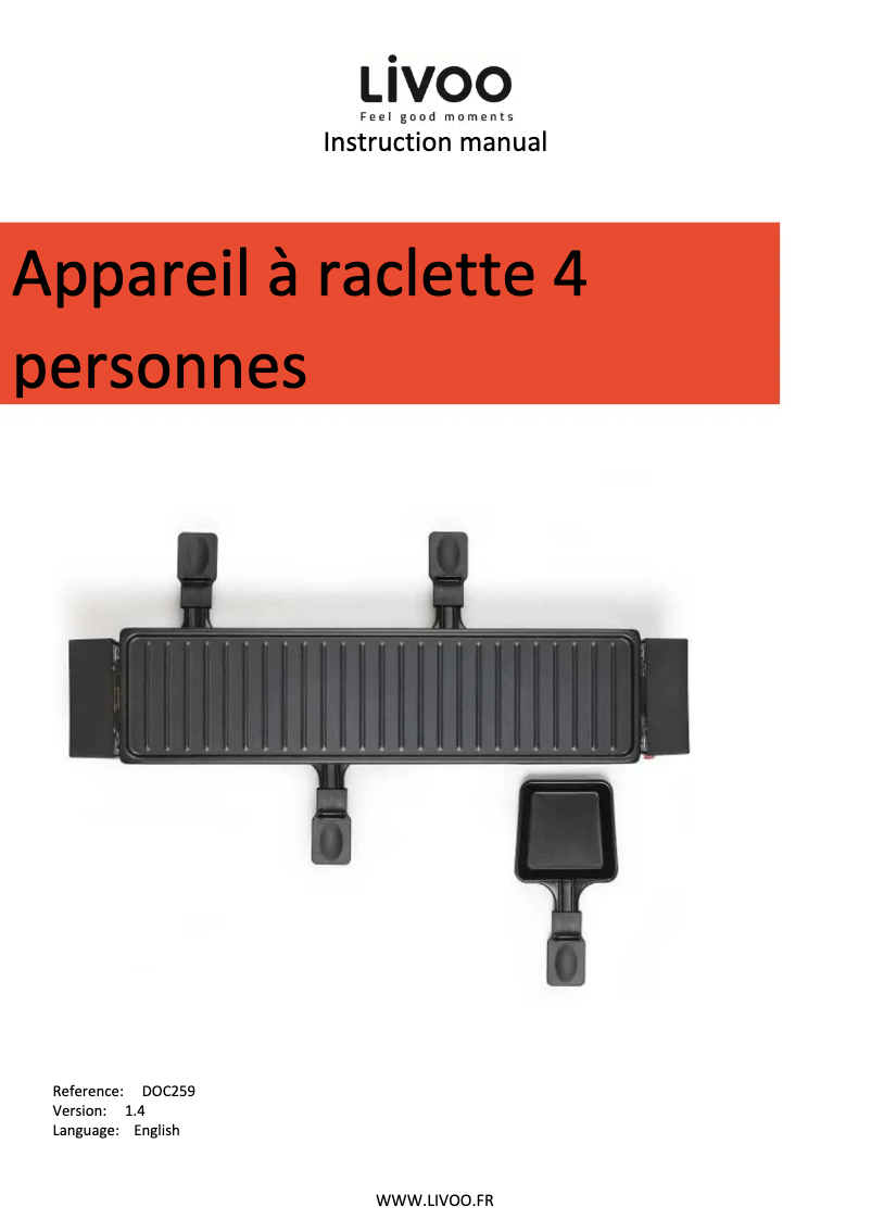 Imagen de la primera página del manual del dispositivo DOC259