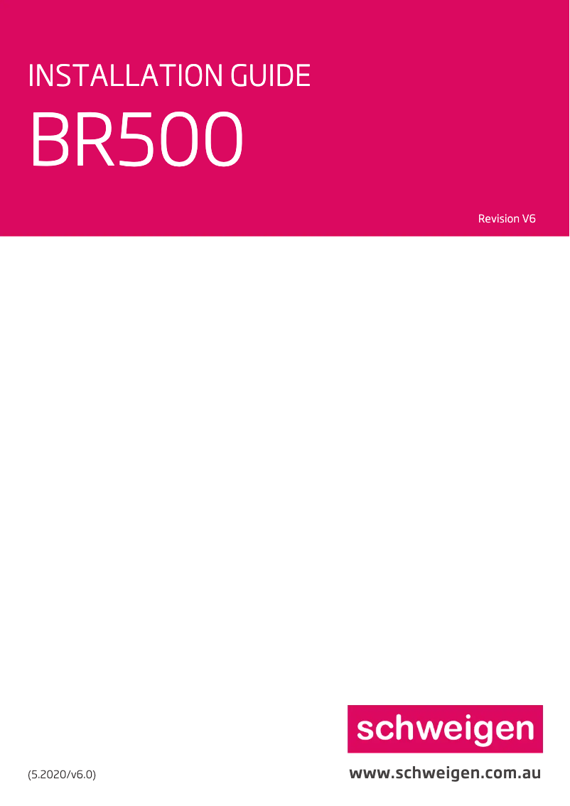 Imagen de la primera página del manual del dispositivo BR522