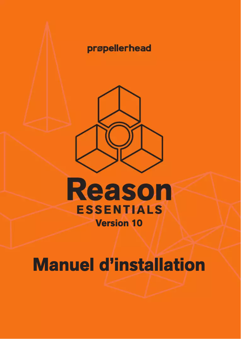 Página 1 del manual Guía de instalación Propellerhead Reason Essentials 10.0