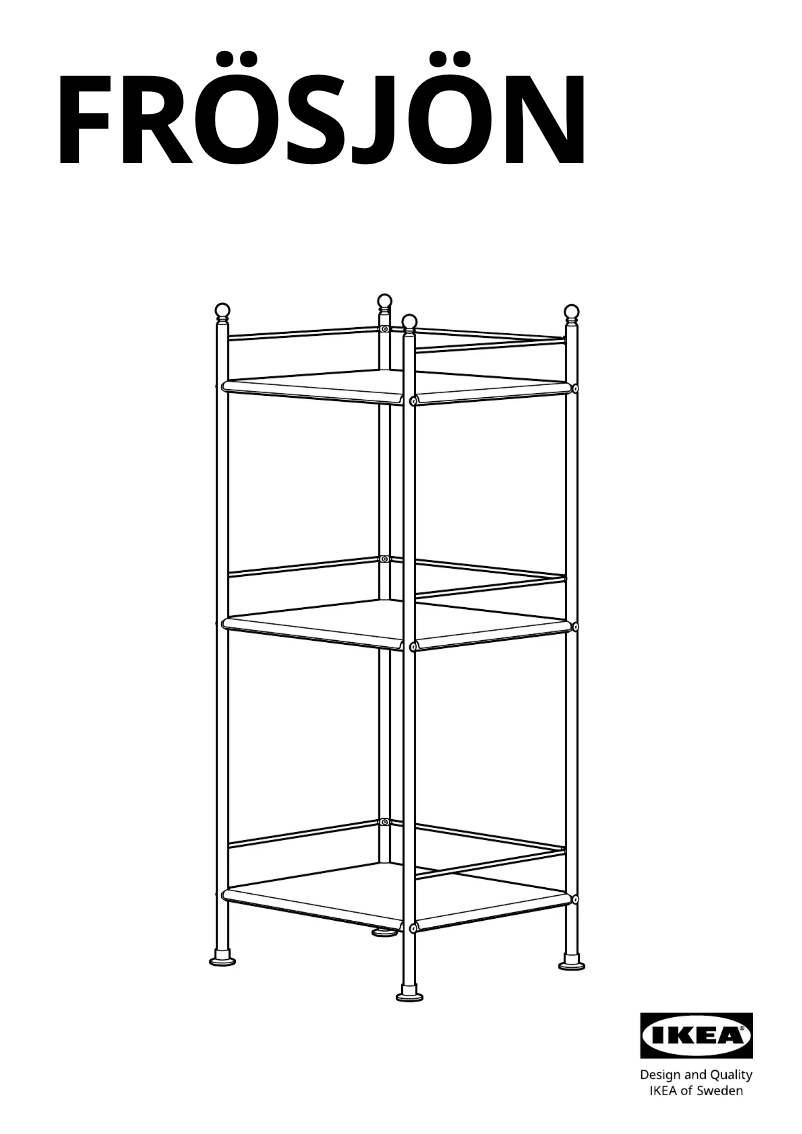 Imagen de la primera página del manual del dispositivo FRÖSJÖN 905.749.18