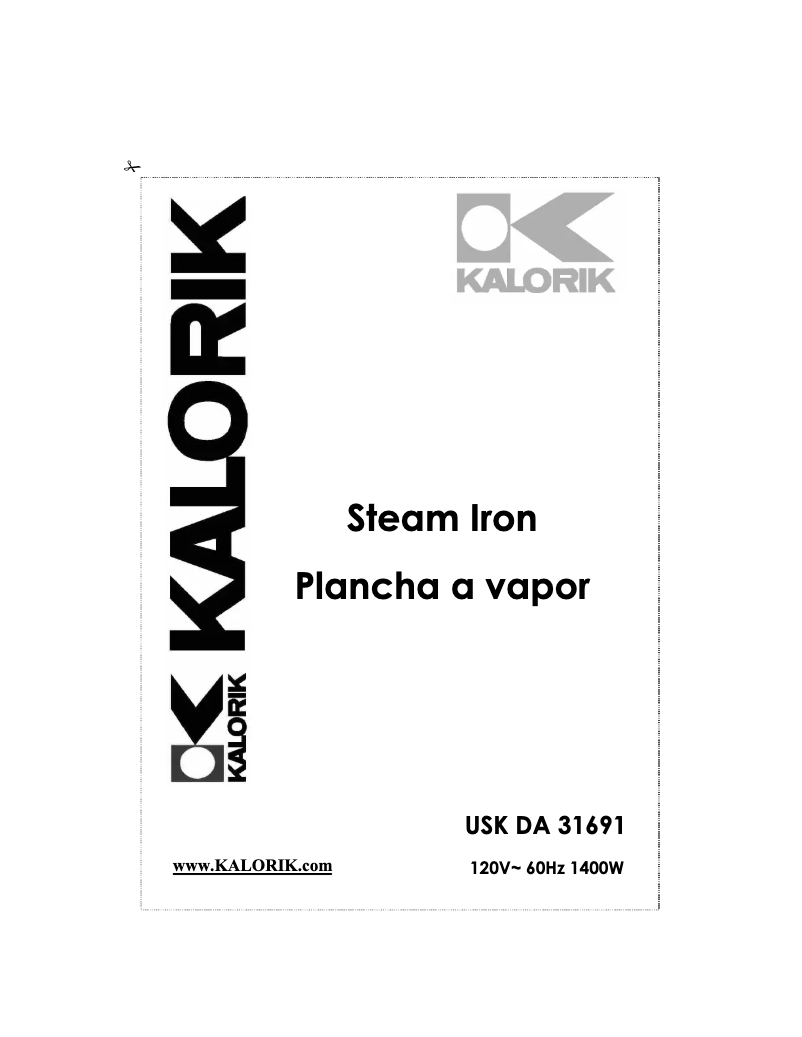 Página nº 1 - Manual de usuario Kalorik DA-31691
