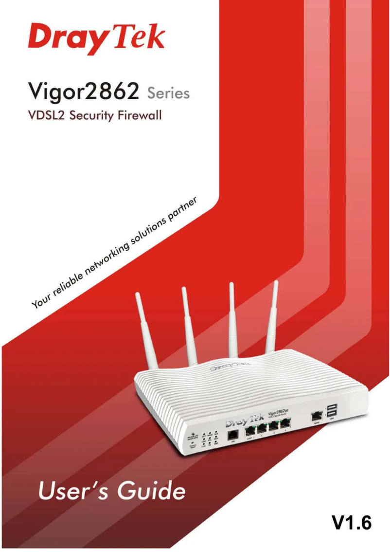 Imagen de la primera página del manual del dispositivo Vigor 2862Ln-B